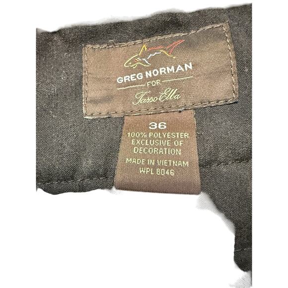 Greg Norman for Tasso Elba Golf Shorts Blue 36 sportswear Athletic Sporty 88-74 - Picture 14 of 15